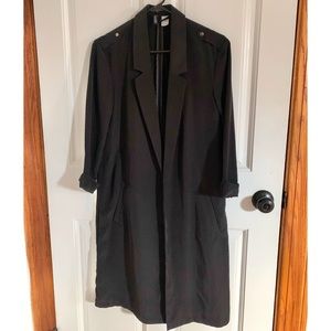 H&M Black Longline Jacket